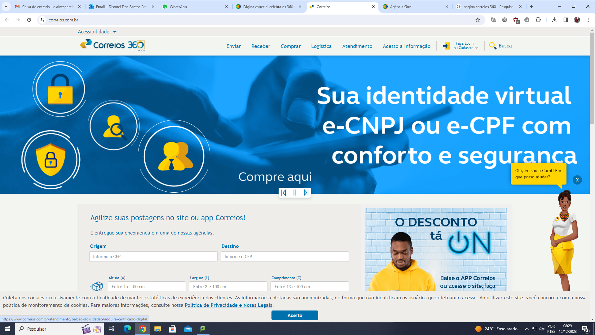 P Gina Especial Celebra Os Anos Dos Correios Ag Ncia Gov